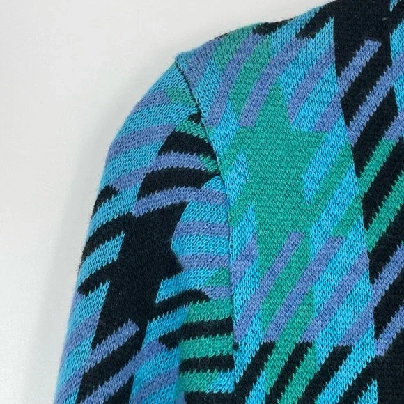 SUNCOO Paris Women's Blue Black Plaid Check Gold Button Gaya Cardigan Jacket T1 - Picture 9 of 12